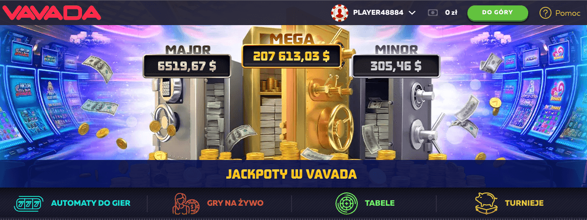 Vavada Casino — jackpoty progresywne
